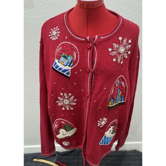 All Points By Reference Point Grandma,teacher ,Cabincore Christmas Sweater - Picture 1 of 8
